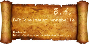 Büchelmayer Annabella névjegykártya